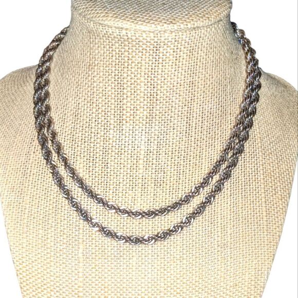āš¤©āSilverāropeānecklaceš¤©Ā 2āforā$20 - Picture 1 of 4